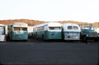 Two 900-series ex-Key buses were used for storage by AC Transit for a few years.  This picture was taken on July 15, 1978.