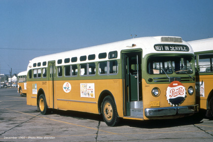 AC Transit bus number 1907 still in Key System colors.