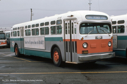 AC Transit bus number 2116