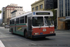 AC Transit bus 1022 in downtown Oakland in November 1984.