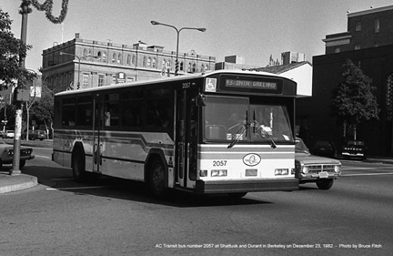 AC Transit bus number 2057